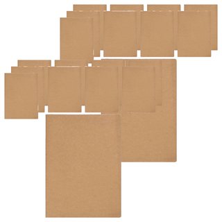 牛皮筆記本, 紙質, 方格/空白/橫線, A4/B5/A5, 2組