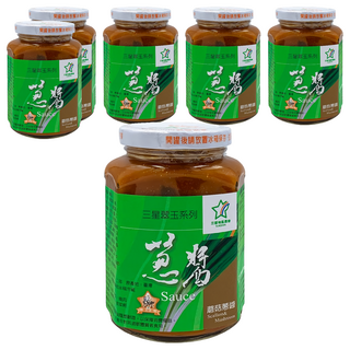 三星地區農會 翠玉蔥醬 蘑菇, 380g, 6罐