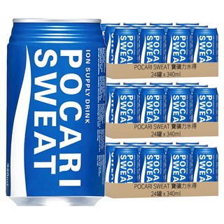 POCARI SWEAT 寶礦力水得 340ml 罐裝 (24罐/箱), 補充水分與電解質, 72罐