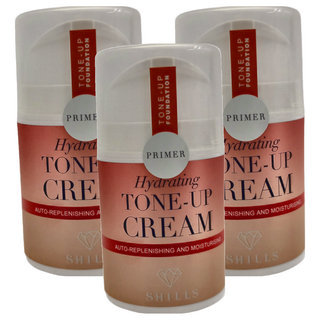SHILLS 舒兒絲 超水感裸肌濾鏡素顏霜, 3個, 提亮膚色, 保濕, 妝前打底, QC4191426