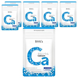 BHK's 胺基酸螯合鈣錠, 高吸收率, 添加鎂D, 維持骨骼牙齒健康, 1天1粒, 30顆, 6包