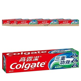 Colgate 高露潔 三重功效含氟牙膏 清涼薄荷, 160g, 9條