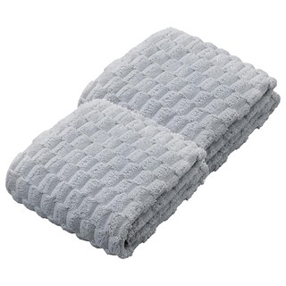 CB JAPAN carari poco格紋系列 超細纖維毛巾 聚酯纖維+尼龍 W300 x D300mm 70g, 典雅紫, 2條