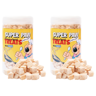 Super Paw 凍乾 寵物美食營養小點, 鱈魚, 75g, 2罐