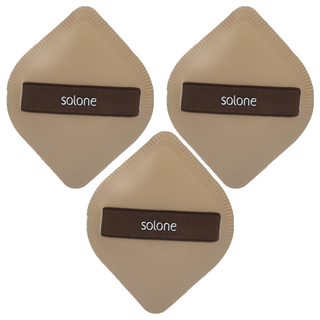 Solone 台灣公司貨 彈力訂製舒芙蕾海綿 菱形, 可可色, 3個