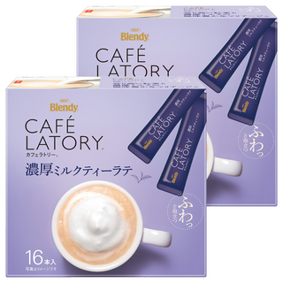 AGF Blendy CAFE LATORY 濃厚拿鐵奶茶, 11g, 16條, 2盒
