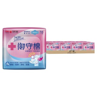 康乃馨 御守棉衛生棉 護翼型, 量多型(25.5cm), 16片, 24包
