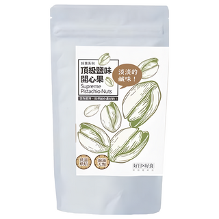 好日好食 好果系列 頂級鹽味開心果, 顆顆飽滿 粒粒自然風味 無漂白劑 鋁箔防潮雙重保護, 100g, 1包