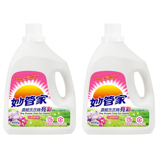 Magic Amah 妙管家 濃縮洗衣精 亮彩 小蒼蘭花香, 4kg, 2桶