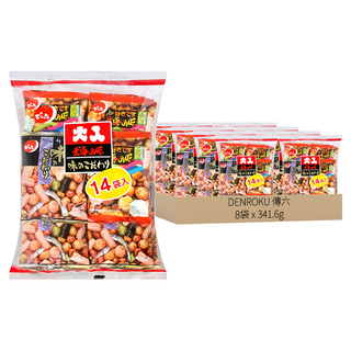 DENROKU 傳六 二色綜合豆果子, 341.6g, 8袋