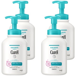 Curel 珂潤 低敏潤浸保濕沐浴慕絲, 480ml, 4瓶