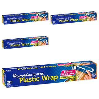 Reynolds PE 保鮮膜 附安全切割器, 68.5m x 30.4cm, 4個