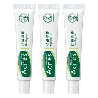 MENTHOLATUM 曼秀雷敦 Acnes 台灣公司貨 抗痘凝膠, 3條, 18g
