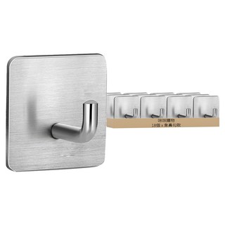 304不鏽鋼掛勾 防水防潮 承重力強, 象鼻勾款, 18個