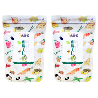 元氣家 烘焙南瓜子仁 200g, 低溫烘焙, 無調味, 不含防腐劑, 2包