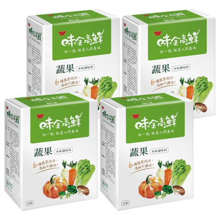 味全 高鮮蔬果本味調味料, 6種蔬菜成份, 清甜不搶味, 320g, 4盒