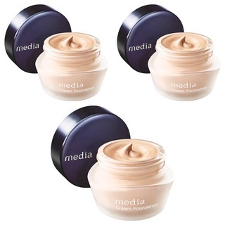 media 媚點 台灣公司貨 極上粉嫩保濕粉底霜 25g, 亮膚色, 3件
