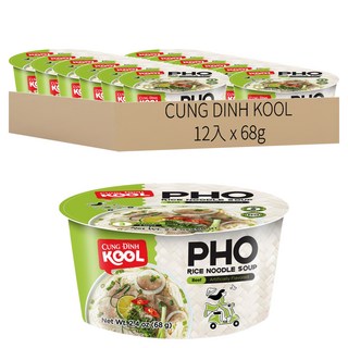 CUNG DINH KOOL 牛肉風味河粉 68g, 12入
