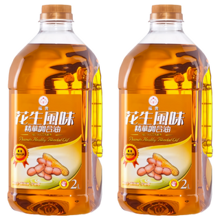 福壽實業 花生風味精華調合油 煎煮炒炸皆宜, 2L, 2桶