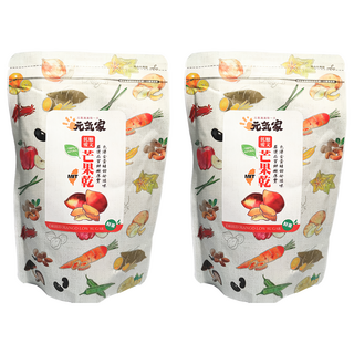 元氣家 低糖愛文芒果乾, 色澤金黃酸甜好滋味, 嚴選品質鮮嫩厚實, 200g, 2包