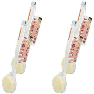 巧巧 美型洗背刷 37 x 8 x 3.5cm, 白色, 1支, 4支