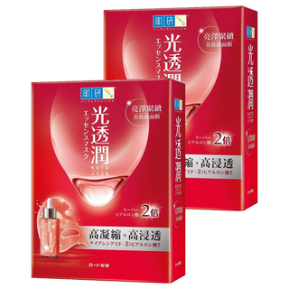 HADALABO 肌研 台灣公司貨 光透潤亮澤緊緻面膜 25ml, 6片, 2盒