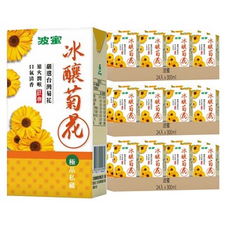 波蜜 冰釀菊花 嚴選台灣菊花 退火潤喉 口氣清香 300ml, 72入