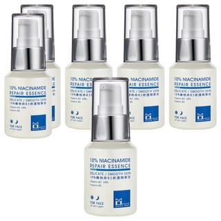 MOMUS 10%維他命B3修護精華液 舒緩皮脂分泌 淨白緊緻撫紋, 30ml, 6瓶