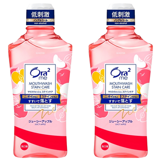 Ora2 愛樂齒 me 淨白清新漱口水, 清香蘋果, 低刺激性, 不含酒精, 460ml, 2瓶