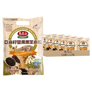 馬玉山 亞麻籽堅果黑芝麻飲, 28g, 12包, 10袋