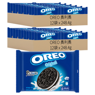OREO 奧利奧 原味夾心餅乾, 248.4g, 24袋