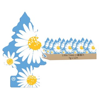 Little Trees 小樹香片 陽光雛菊, 清新怡人 持久自然香味, 7g, 12片