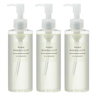 MUJI 無印良品 台灣公司貨 溫和卸妝油, 200ml, 3瓶