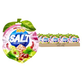 LOT100 一百份 紅岩鹽酸梅糖 薄荷風味, 100g, 20包