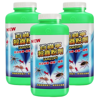 澄朗 百蟲寧 殺蟲粉劑 防治蟑螂、螞蟻、蜘蛛, 350g, 3瓶