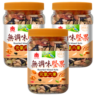 義美 無調味堅果 元氣六果, 320g, 3罐