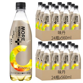 味丹 多喝水 MORE+維他命氣泡水 百香果風味, 560ml, 48瓶
