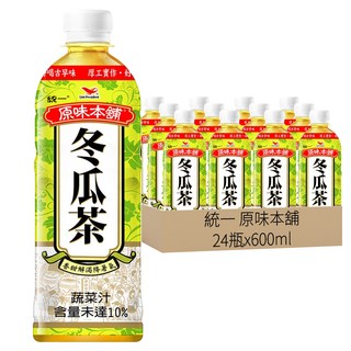 統一 原味本舖 冬瓜茶 600ml, 24瓶