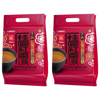 e.Ben 黑糖桂圓紅棗湯 15g x 12包 x 2袋 | 暖心養生飲品