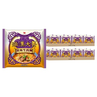 統一 滿漢大餐 珍味牛肉麵 173g, 24包