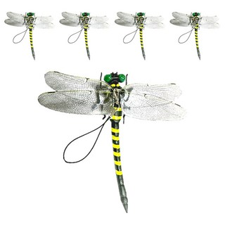 Sasaki 日式戶外防蚊防蟲防叮咬掛飾 - 蜻蜓造型 別針+掛繩, 5個