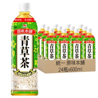 統一 原味本舖 青草茶, 600ml, 24瓶