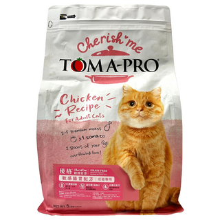 TOMA-PRO 優格 親親食譜 成貓專用 乾飼料, 敏感腸胃配方, 腸益菌/益菌生, 抗氧化配方, 2.27kg, 1袋