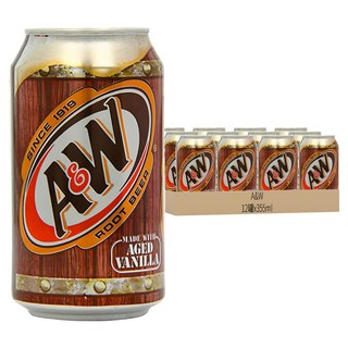 A&W 麥根風味沙士, 355ml, 12罐