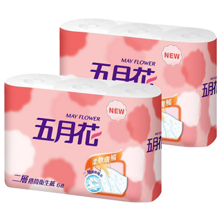五月花 小捲筒式衛生紙 270張, 11cm, 6捲, 2袋