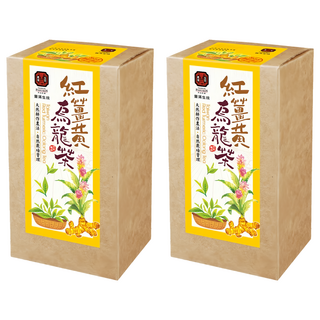 豐滿生技 紅薑黃烏龍茶 台灣製造, 3.5g, 10包, 2盒