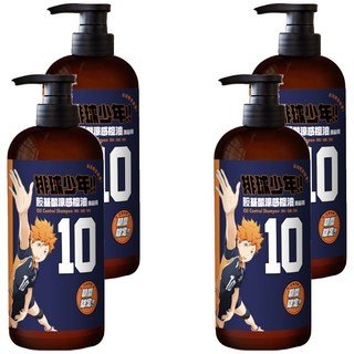 O'LISE 歐黎絲 胺基酸涼感控油洗髮精 排球少年日向翔陽, 750ml, 4瓶