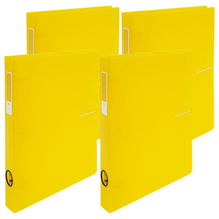 ECO Chungwoon D型活頁夾, 黃色, 4本