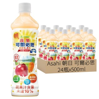 Asahi 朝日 可爾必思 乳酸飲料 胡蘿蔔蘋果口味 24瓶 日本進口乳源 台灣限定風味, 500ml