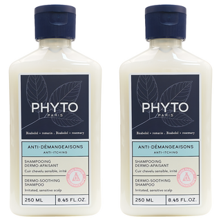 PHYTO 髮朵 舒緩止癢洗髮精 250ml 舒緩敏感頭皮、無香精, 2瓶